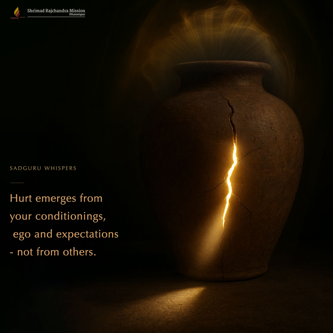 Hurt emerges from your conditionings, ego and expectations - not from others.
