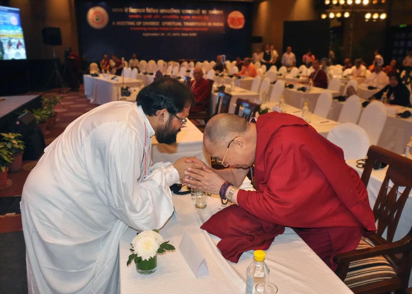 With saints - Interfaith Harmony