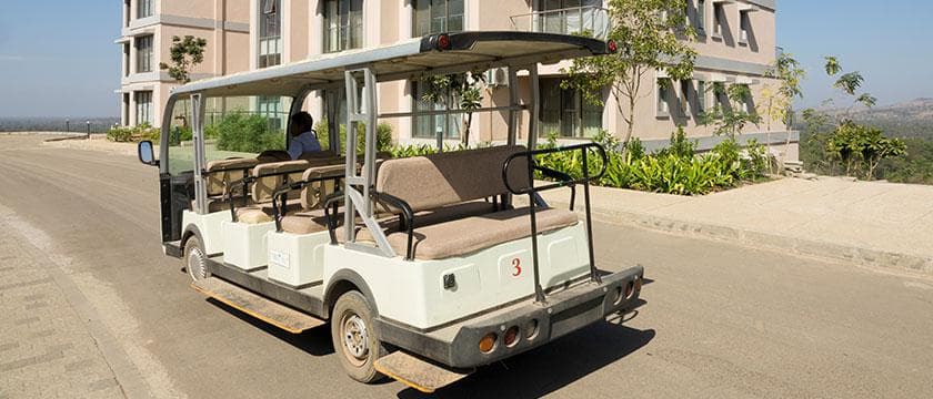 Internal transportation at the Ashram