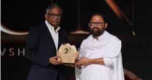 Padma Bhushan Shri N. Chandrasekaran honours Pujya Gurudevshri Rakeshji at 60th birth anniversary celebrations
