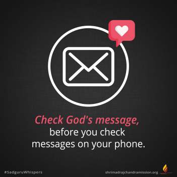 Check God's message, before you check messages on your phone.