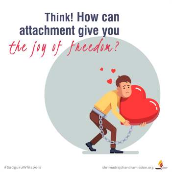 Think! How can attachment give you the joy of freedom?