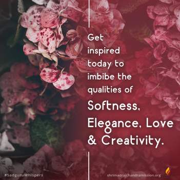 Get inspired today to imbibe the qualities of softness, elegance, love & creativity.