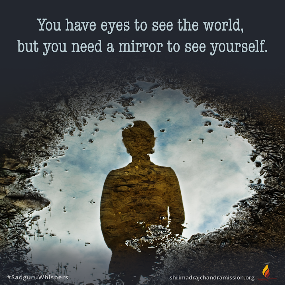 You have eyes to see the world, but you need a mirror to see yourself.