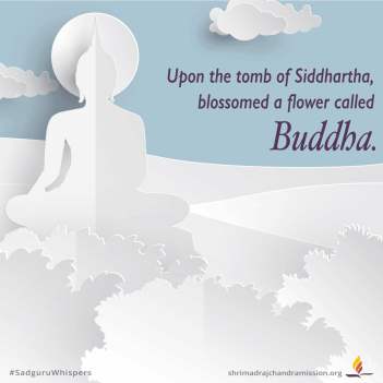 Upon the tomb of Siddhartha, blossomed a flower called Buddha.