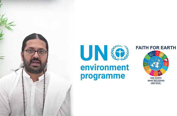 Atmarpit Nemiji speaks at United Nations Environment Programme Online Symposium